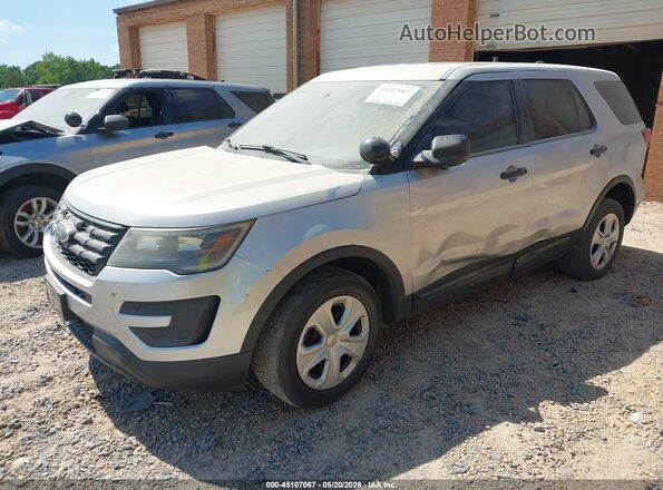 1FM5K8AR9GGA72405 2016 FORD UTILITY POLICE INTERCEPTOR Серебряный Передняя левая четверть