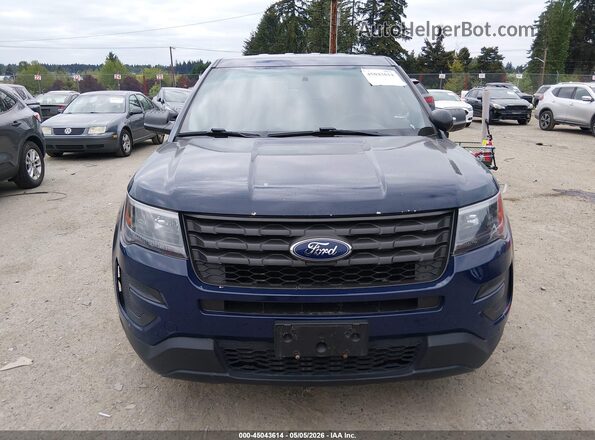 1FM5K8AR9GGC08449 2016 FORD UTILITY POLICE INTERCEPTOR Синий Вид щитка приборов