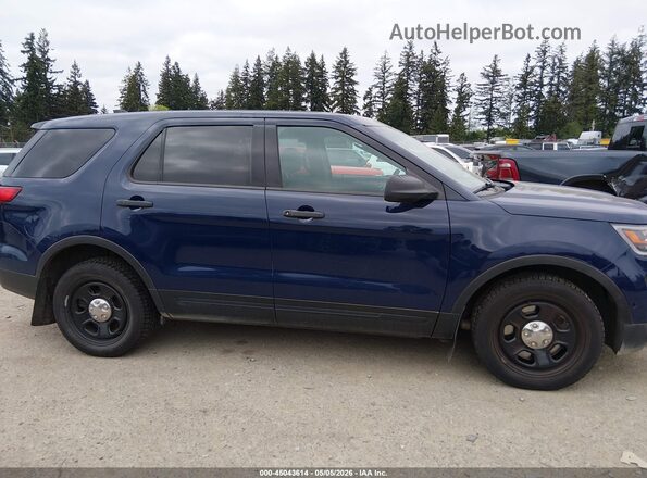 1FM5K8AR9GGC08449 2016 FORD UTILITY POLICE INTERCEPTOR Синий Вид задней части салона