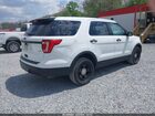 2018 Ford Police Interceptor Utility   White vin: 1FM5K8AR9JGC35335