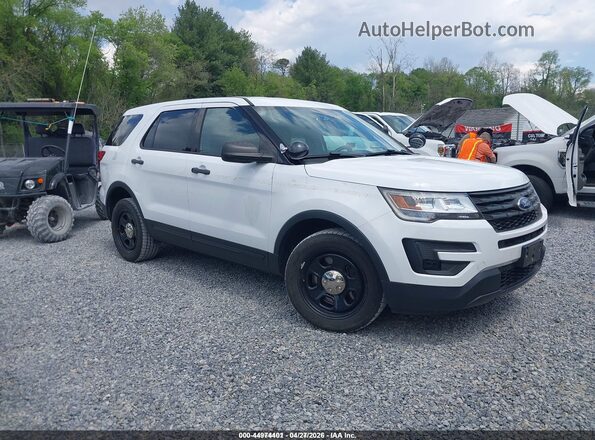 1FM5K8AR9JGC35335 2018 FORD POLICE INTERCEPTOR White წინა მარჯვენა