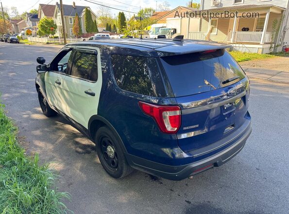 1FM5K8ARXKGA29653 2019 FORD EXPLORER Синий Задняя правая четверть