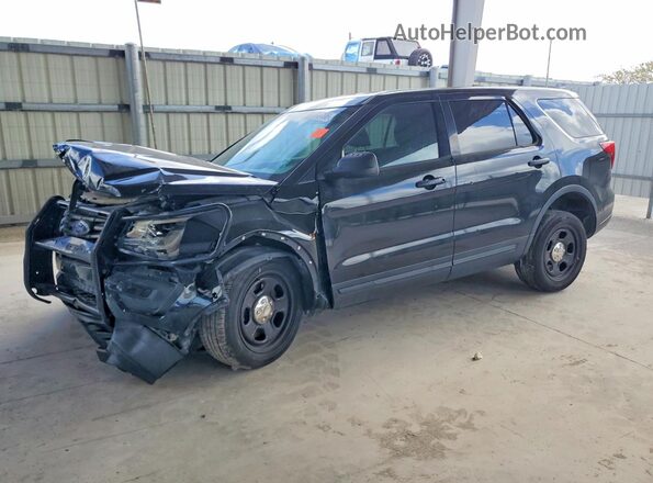 1FM5K8AT3JGA36938 2018 FORD EXPLORER Черный Передняя левая четверть