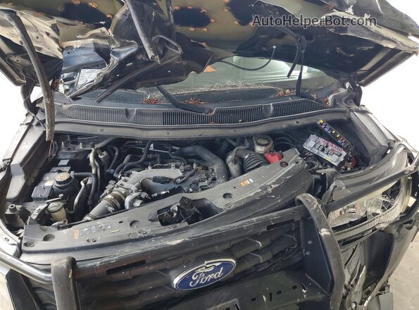 1FM5K8AT3JGA36938 2018 FORD EXPLORER Черный Вид подкапотного пространства