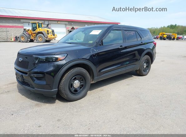 1FM5K8AW4PNA08161 2023 FORD POLICE INTERCEPTOR Черный Передняя левая четверть
