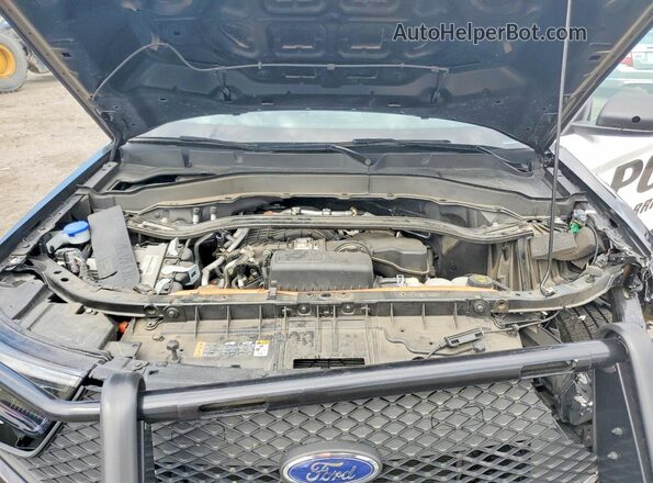 1FM5K8AW5PNA04992 2023 FORD EXPLORER Черный Вид подкапотного пространства