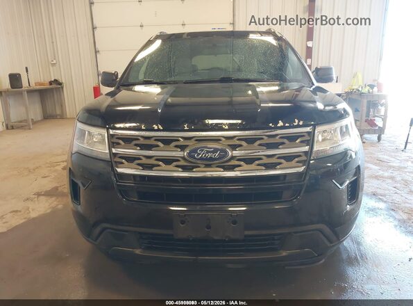 1FM5K8B80JGC45547 2018 FORD EXPLORER Черный Вид спереди