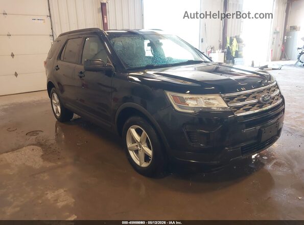 1FM5K8B80JGC45547 2018 FORD EXPLORER Черный Передняя правая четверть