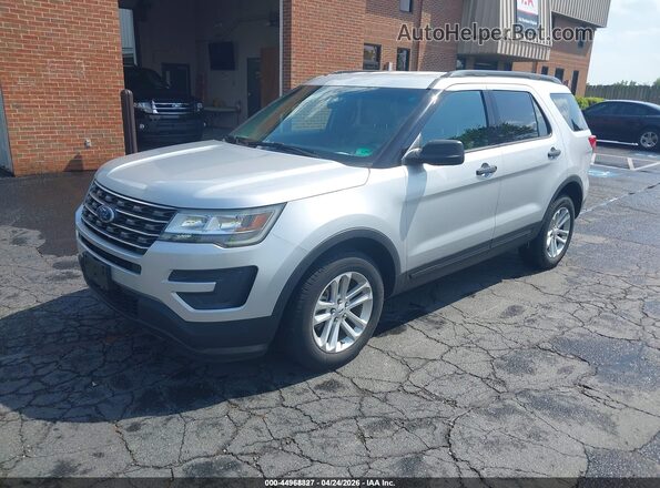 1FM5K8B81HGA71529 2017 FORD EXPLORER Серебряный Передняя левая четверть