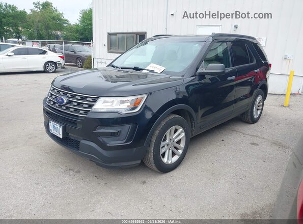 1FM5K8B81HGD23067 2017 FORD EXPLORER Черный Передняя левая четверть