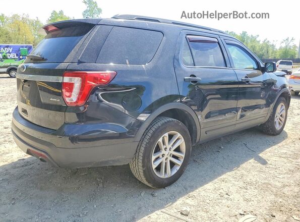 1FM5K8B81HGD79851 2017 FORD EXPLORER Black უკანა მარჯვენა