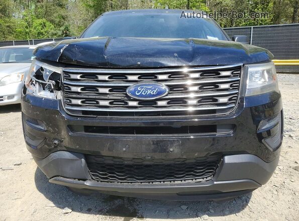 1FM5K8B81HGD79851 2017 FORD EXPLORER Black წინა ხედი