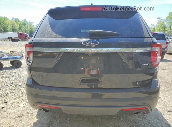 1FM5K8B81HGD79851 2017 FORD EXPLORER Black უკანა ხედი