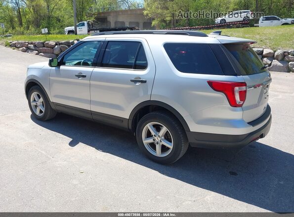 1FM5K8B81JGC45203 2018 FORD EXPLORER Серебряный Задняя левая четверть