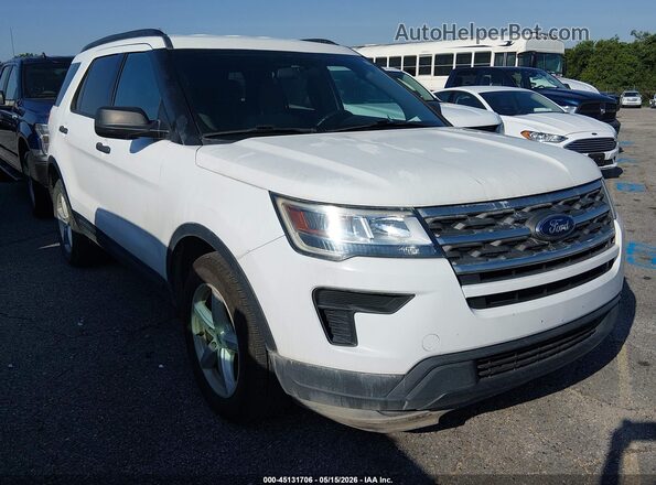 1FM5K8B81JGC45461 2018 FORD EXPLORER Белый Передняя правая четверть