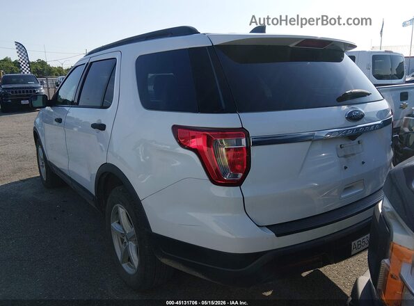 1FM5K8B81JGC45461 2018 FORD EXPLORER Белый Задняя левая четверть