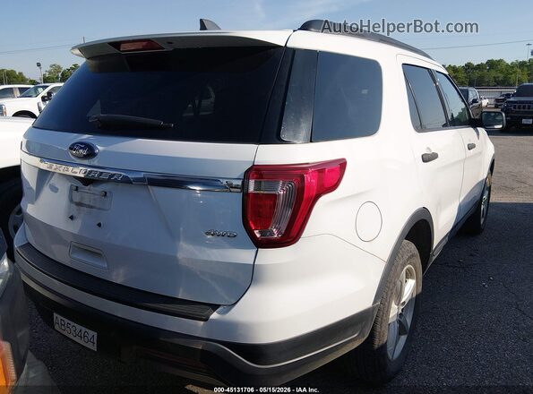 1FM5K8B81JGC45461 2018 FORD EXPLORER Белый Задняя правая четверть
