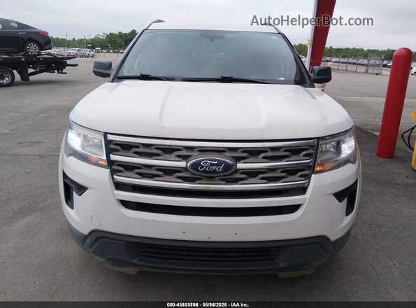 1FM5K8B81JGC45461 2018 FORD EXPLORER Белый Вид спереди