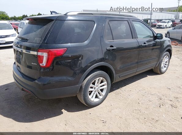 1FM5K8B83HGD25368 2017 FORD EXPLORER Черный Задняя правая четверть