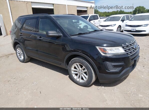 1FM5K8B83HGD25368 2017 FORD EXPLORER Черный Передняя правая четверть