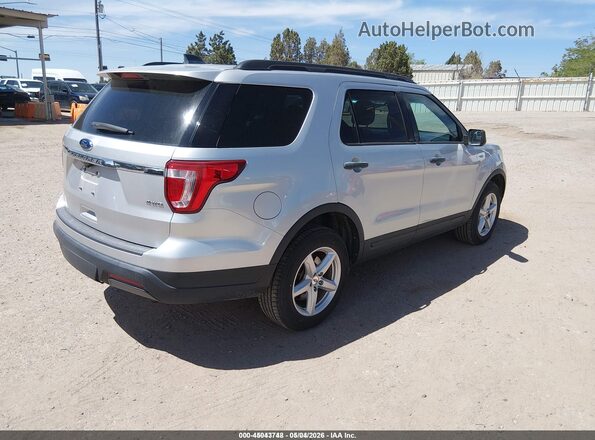 1FM5K8B84JGC45390 2018 FORD EXPLORER Серебряный Задняя правая четверть