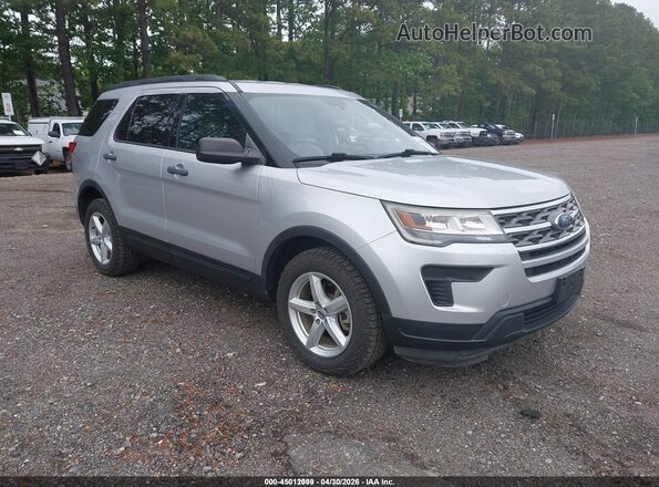 1FM5K8B85JGA59549 2018 FORD EXPLORER Silver Przód prawy