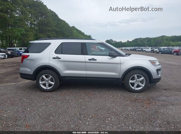 1FM5K8B85JGA59549 2018 FORD EXPLORER Silver Widok wnętrza z tyłu