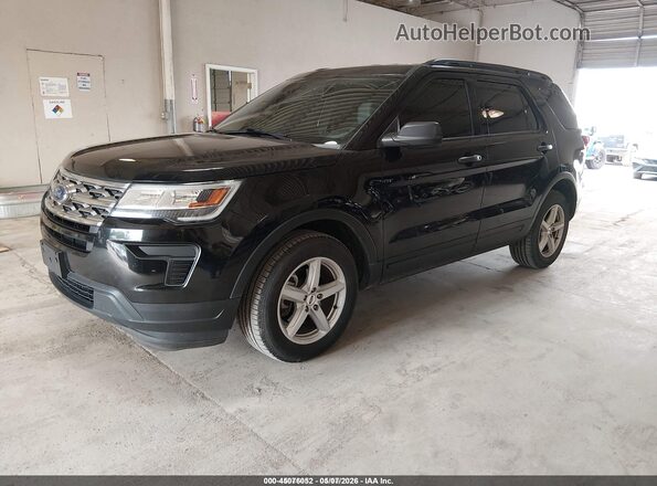 1FM5K8B85KGA33048 2019 FORD EXPLORER Черный Передняя левая четверть