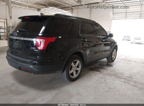 1FM5K8B85KGA33048 2019 FORD EXPLORER Черный Задняя правая четверть