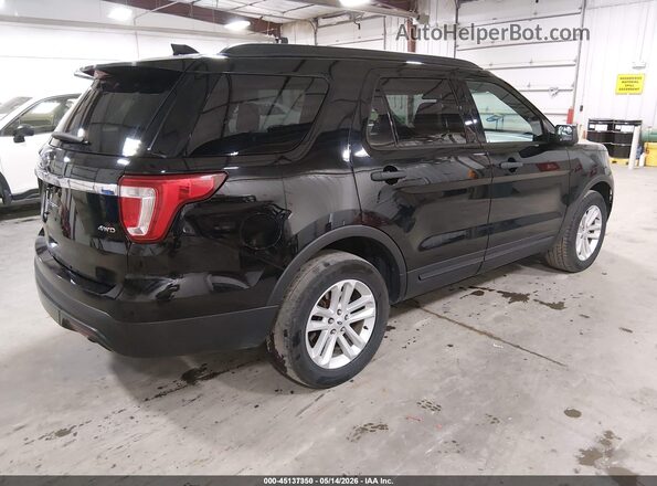 1FM5K8B86HGC63674 2017 FORD EXPLORER Черный Задняя правая четверть