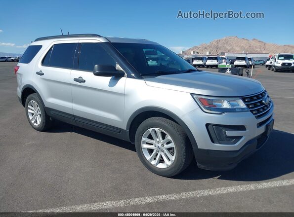 1FM5K8B86HGD66982 2017 FORD EXPLORER Серебряный Передняя правая четверть