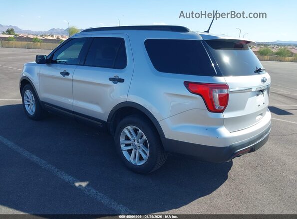 1FM5K8B86HGD66982 2017 FORD EXPLORER Серебряный Задняя левая четверть