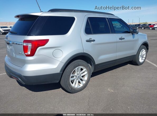 1FM5K8B86HGD66982 2017 FORD EXPLORER Серебряный Задняя правая четверть