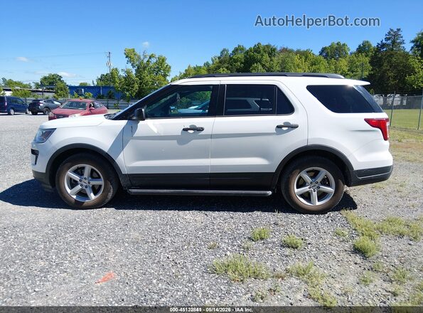 1FM5K8B86JGC45293 2018 FORD EXPLORER White Widok wnętrza z tyłu