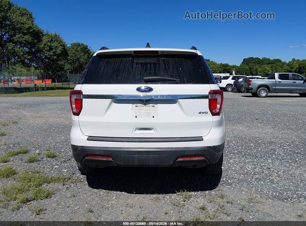 1FM5K8B86JGC45293 2018 FORD EXPLORER White 
