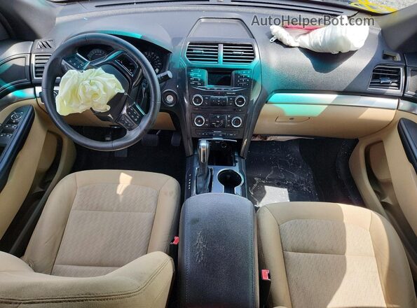1FM5K8B88GGA41829 2016 FORD EXPLORER Black Widok deski rozdzielczej