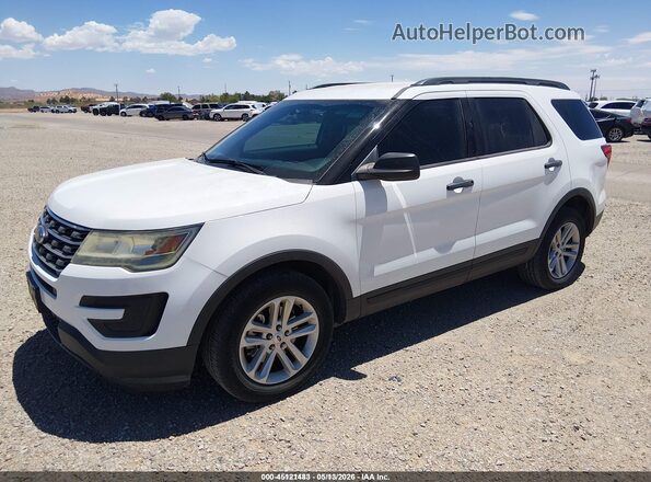 1FM5K8B8XGGC94926 2016 FORD EXPLORER Белый Передняя левая четверть