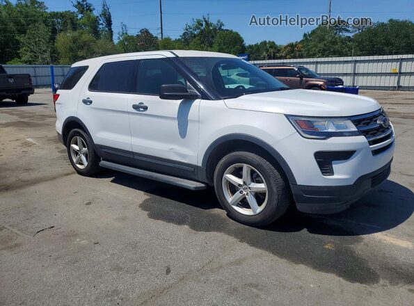 1FM5K8BH4KGA00008 2019 FORD EXPLORER Белый Передняя правая четверть