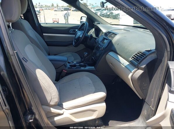 1FM5K8BH6JGC45469 2018 FORD EXPLORER Черный Вид салона спереди