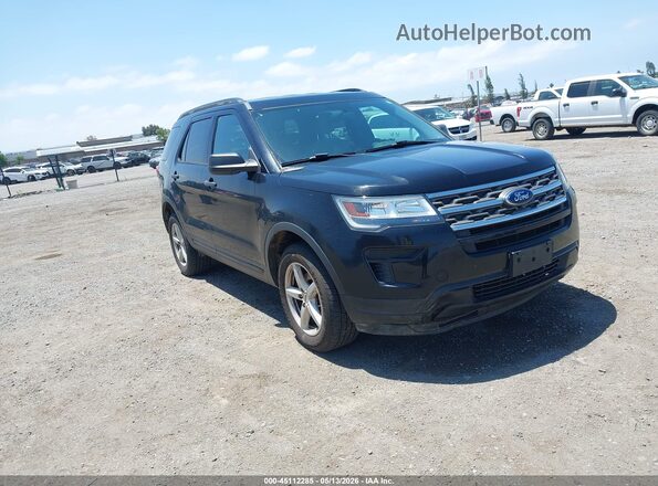 1FM5K8BH6JGC45469 2018 FORD EXPLORER Черный Передняя правая четверть