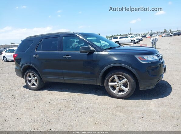 1FM5K8BH6JGC45469 2018 FORD EXPLORER Черный Панорамный вид салона 360°