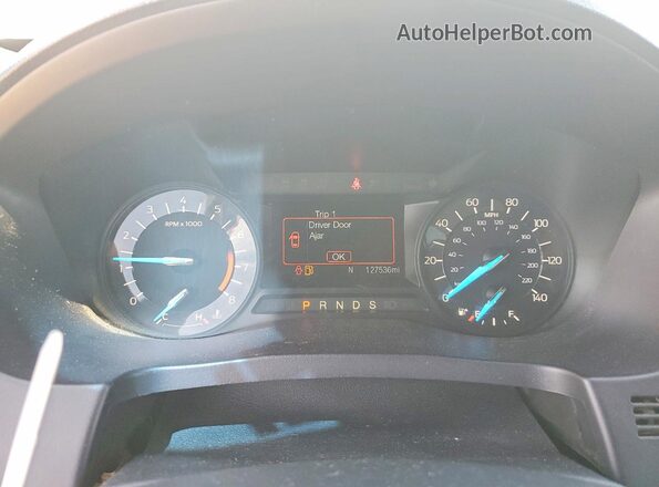 1FM5K8BH8HGD42974 2017 FORD EXPLORER White Instrument cluster view