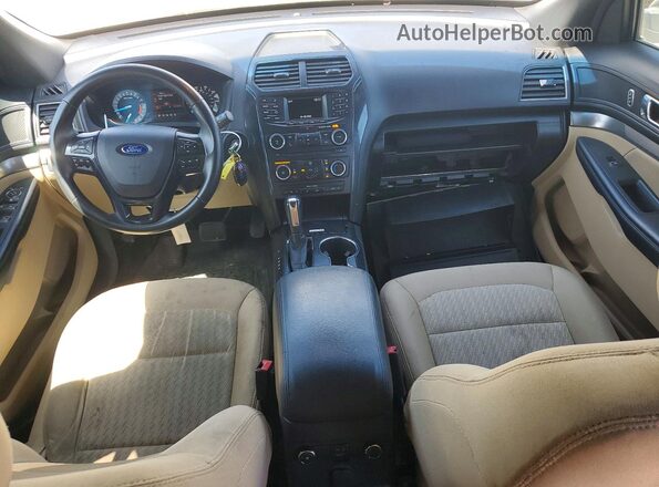 1FM5K8BH8HGD42974 2017 FORD EXPLORER White Dashboard view