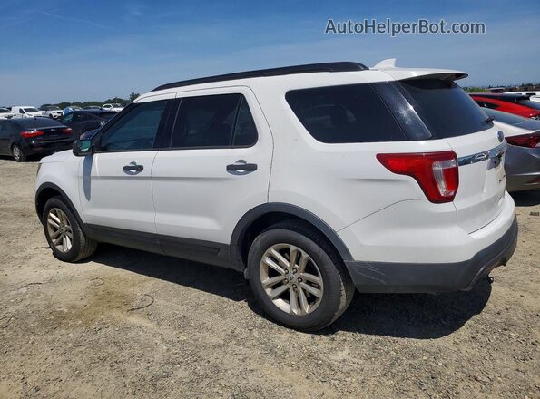 1FM5K8BH8HGD42974 2017 FORD EXPLORER White Rear left