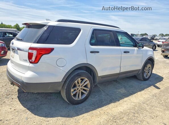 1FM5K8BH8HGD42974 2017 FORD EXPLORER White Rear right