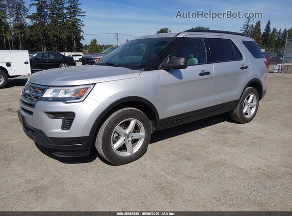 1FM5K8BH8JGC45330 2018 FORD EXPLORER Серый Передняя левая четверть