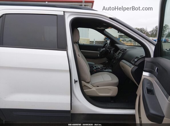 1FM5K8BH9JGC45224 2018 FORD EXPLORER Белый Вид салона спереди