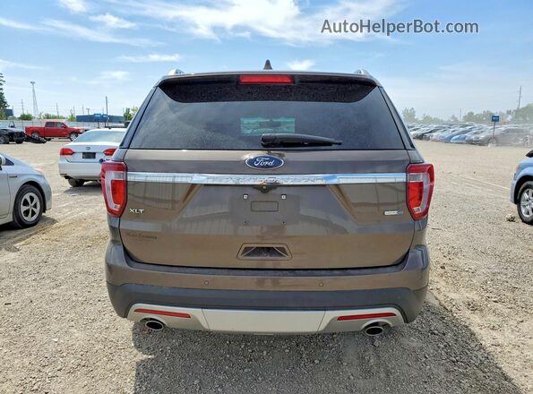 1FM5K8D80GGA01127 2016 FORD EXPLORER Коричневый Вид сзади