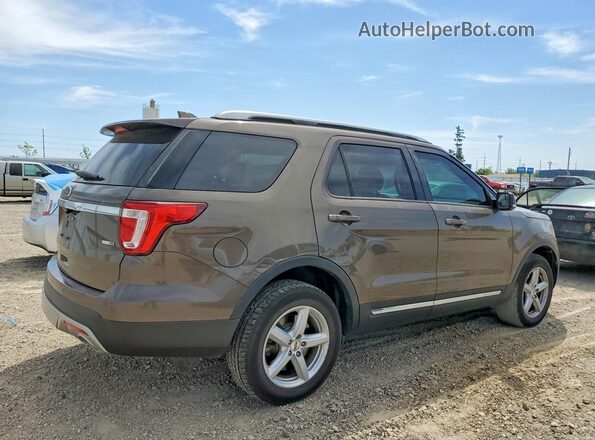 1FM5K8D80GGA01127 2016 FORD EXPLORER Коричневый Задняя правая четверть