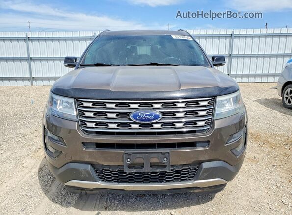 1FM5K8D80GGA01127 2016 FORD EXPLORER Коричневый Вид спереди